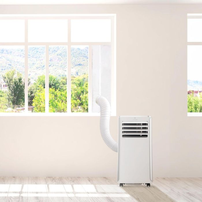 Cecotec Kit universal aislamiento ventanas 163x35 cm para climatizador, poliéster blanco 10