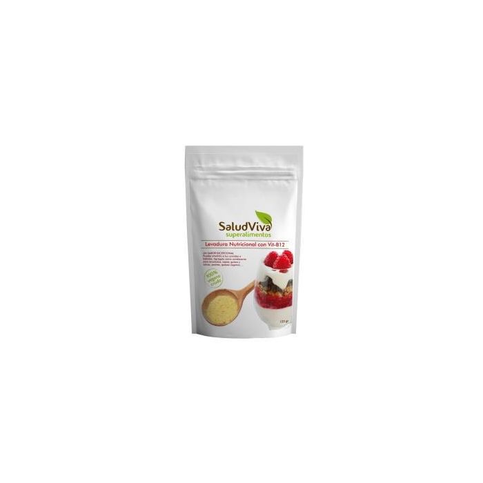 SALUD VIVA Levadura Nutricional con Vitamina B12 125g, copos, Vegan, reconstituyente y apto para dietas veganas y sin lactosa