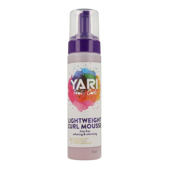 Yari Fruity Curls Lightweight Curl Mousse 220ml | Volumen y Rizos Suaves con Extractos de Frutas y Ácido Hialurónico Vegano