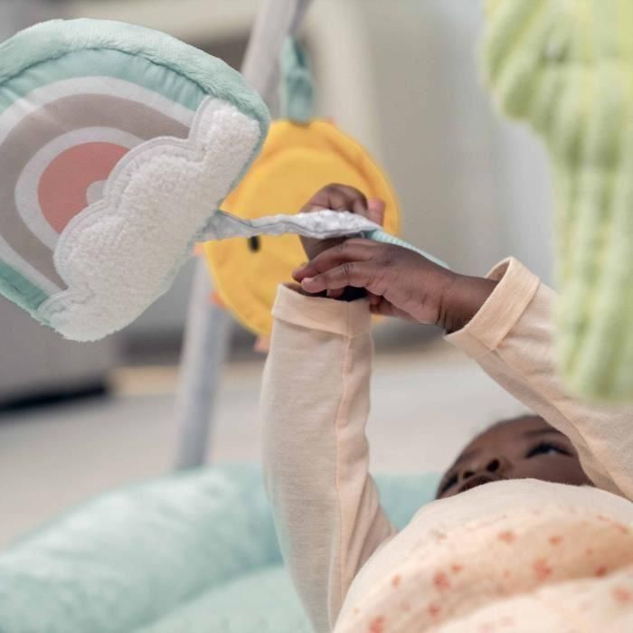 Ingenuity ING0074451129191 Calm Spring Alfombra de juego extra suave para bebé con 6 juguetes sensoriales desmontables 2