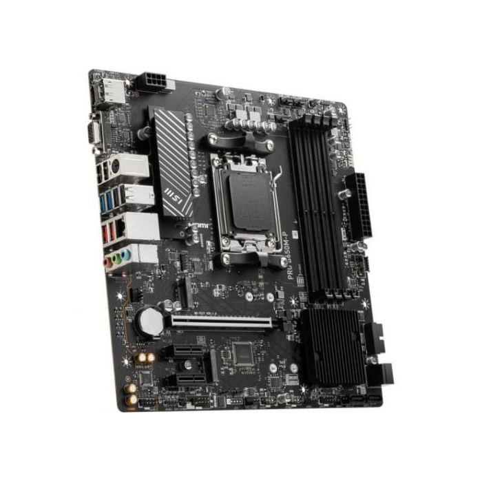 Placa MSI Pro B650M-P,Amd,Am5,B650,4Ddr5,192Gb,Vga+Hdmi+Dp,4Sata3+2M.2,2.5Gbe,7Usb3.2,Matx 3