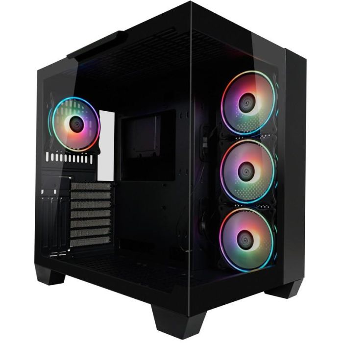 LC-Power 809B Midi Tower PC Gaming Negro ATX/EATX/microATX/Mini-ITX con Ventana Lateral y Panel de Vidrio Templado 2 LC-Power 809B Midi Tower PC Gaming Negro ATX/EATX/microATX/Mini-ITX con Ventana Lateral y Panel de Vidrio Templado 2