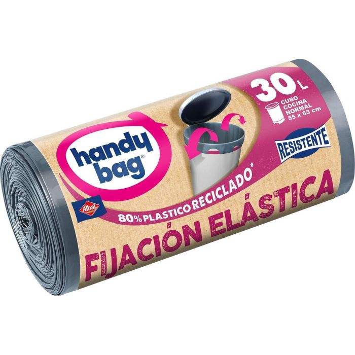 Albal Handy Bag Fijacion Elastica Bolsa Basura 30 Litros