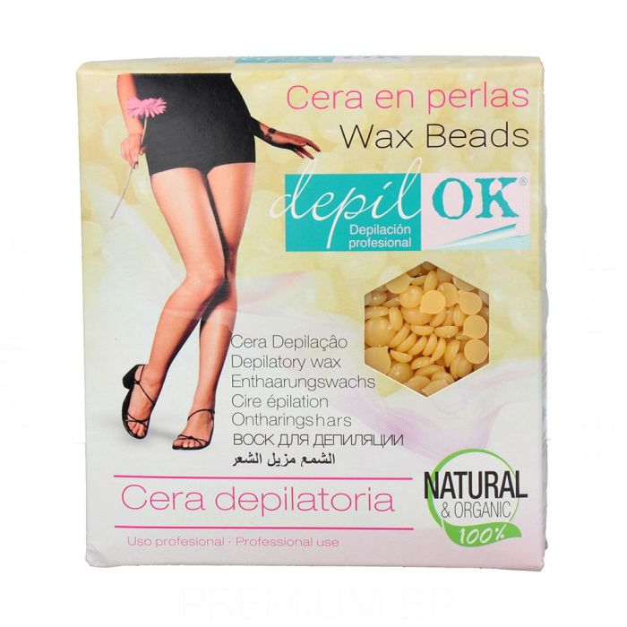 Depil Ok Cera En Perlas Natural 1000 gr