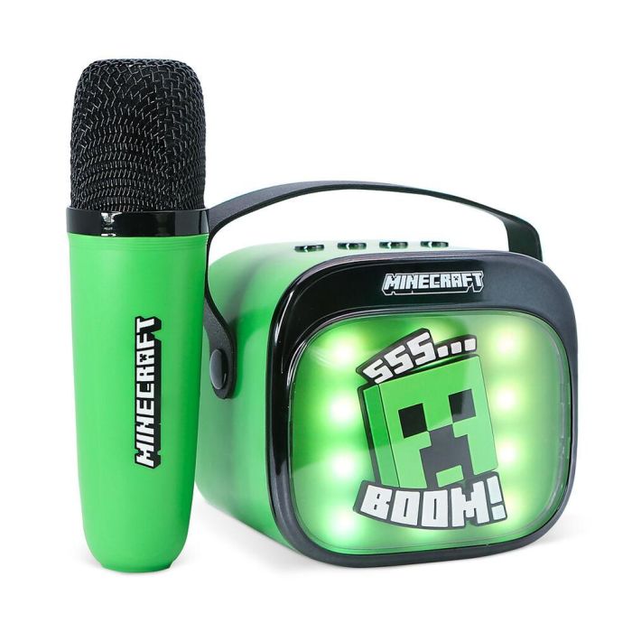 Altavoz y Micro Karaoke LED Minecraft 7 Altavoz y Micro Karaoke LED Minecraft 7