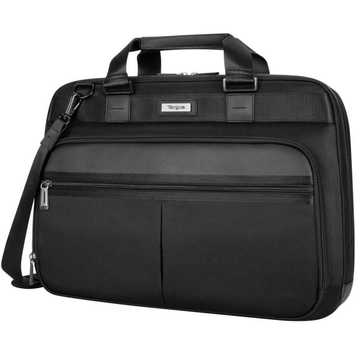 Targus TBT932GL Maletín para Portátil 40,6 cm (16") Negro de Nylon y Poliuretano, Resistente al Agua, con Asa, Correa Hombro y Bloqueable