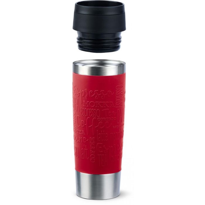 Emsa TRAVEL MUG Classic Grande Thermobecher (dunkelrot/edelstahl, 0,5 Liter) 2