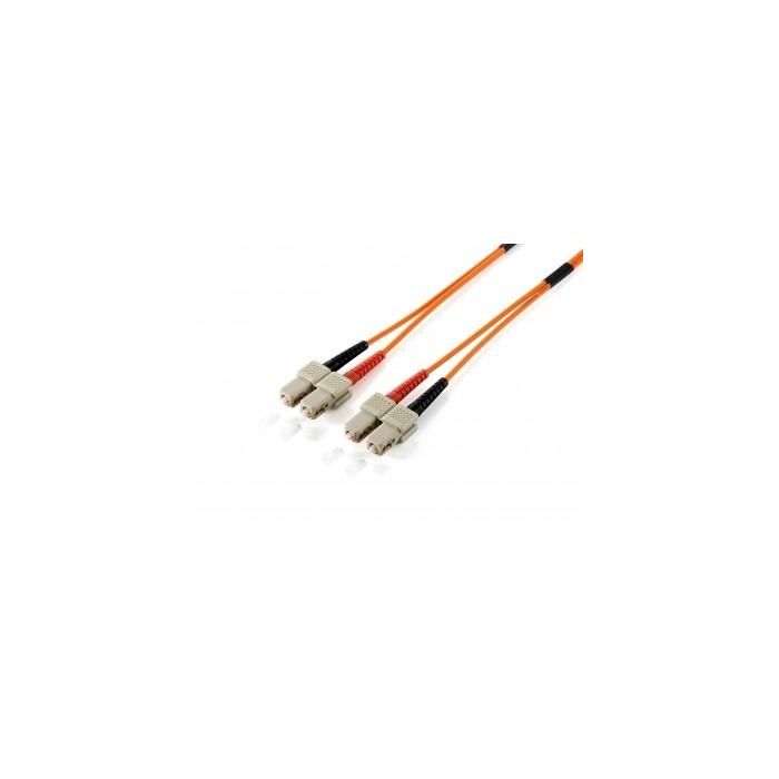 Equip 253338 - Cable Patch Fibra Óptica SC a SC 20m Singlemode Dúplex OS2, LSZH, Diámetro 9/125 µm, Amarillo