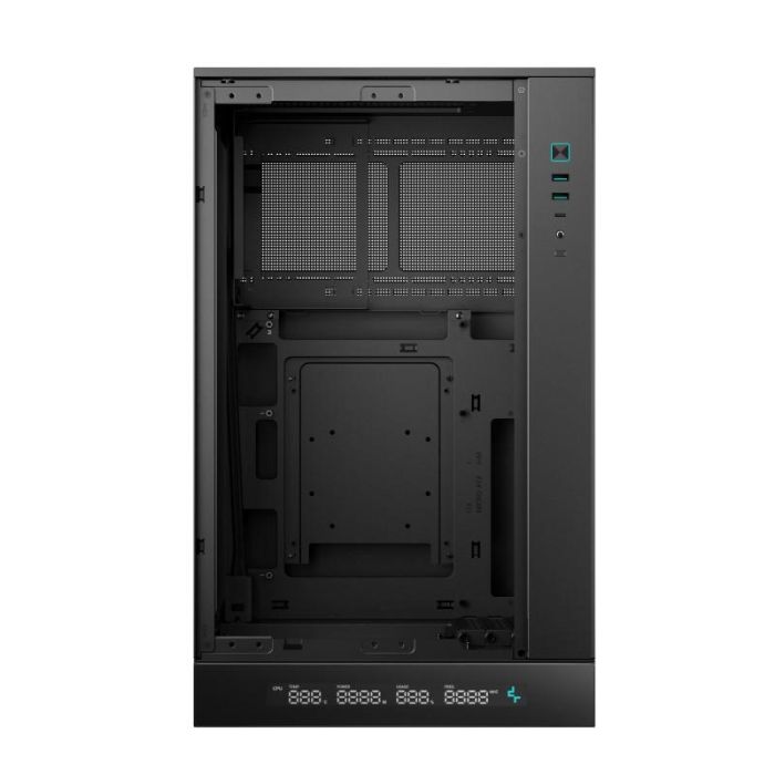 DeepCool CH270 Caja Micro-ATX Semitorre Gaming Digital Negra con Panel Cristal Templado para Placas Micro-ATX/Mini-ITX 4