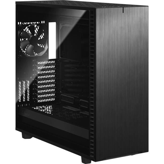 DISEÑO FRACTAL Define 7 XL Panel de vidrio templado transparente negro 1