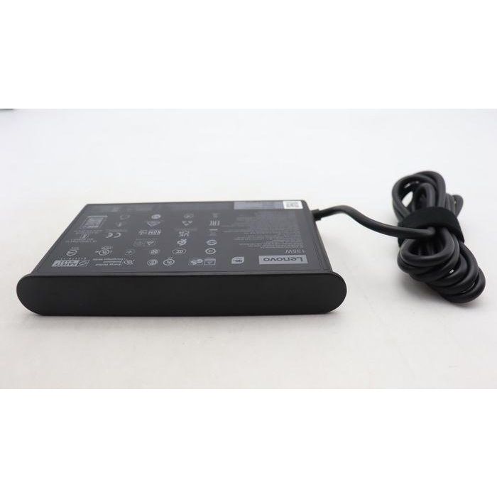 Lenovo 135W USB-C AC adapter with multiple voltage outputs (20V, 15V, 9V, 5V), suitable for Lenovo devices. 2