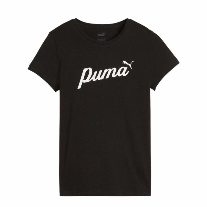 Camiseta de Manga Corta Mujer Puma Essentials+ Script Camiseta de Manga Corta Mujer Puma Essentials+ Script