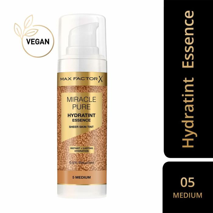 Base de Maquillaje Fluida Max Factor MIRACLE PURE Nº 5-Medium 30 ml 1 Base de Maquillaje Fluida Max Factor MIRACLE PURE Nº 5-Medium 30 ml 1