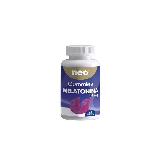 NEO Melatonina 1,9 mg Gummies con Vitamina B6 para Reducir el Tiempo de Conciliar el Sueño Sabor Mora 36 Unidades
