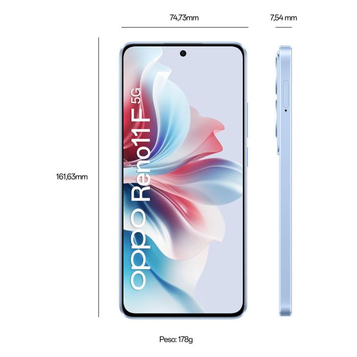 Smartphone Oppo RENO 11F 6,7" 8 GB RAM 256 GB Azul 5000 mAh 12 Smartphone Oppo RENO 11F 6,7" 8 GB RAM 256 GB Azul 5000 mAh 12