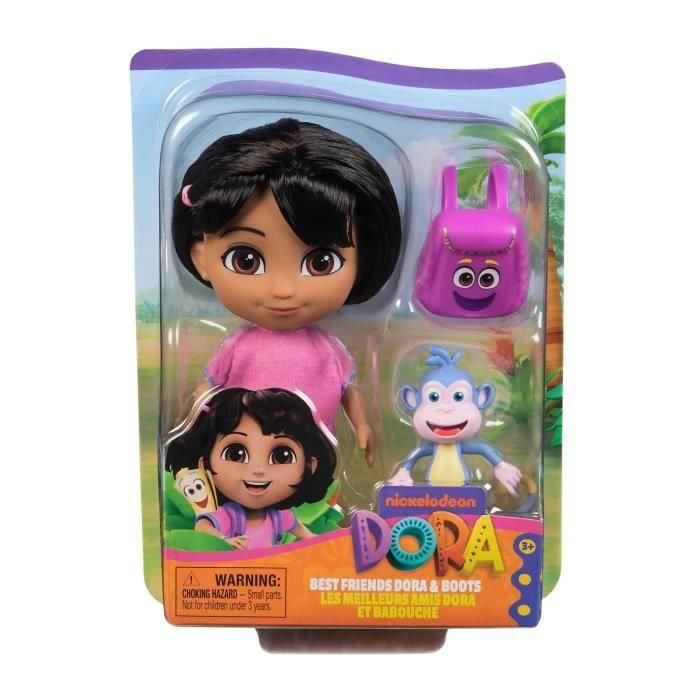 Spin Master 6071800 Dora La Exploradora y Botas - Set Mejores Amigos Muñeca Dora 15 cm con Figura de Botas para Niños +3 Años 0 Spin Master 6071800 Dora La Exploradora y Botas - Set Mejores Amigos Muñeca Dora 15 cm con Figura de Botas para Niños +3 Años 0