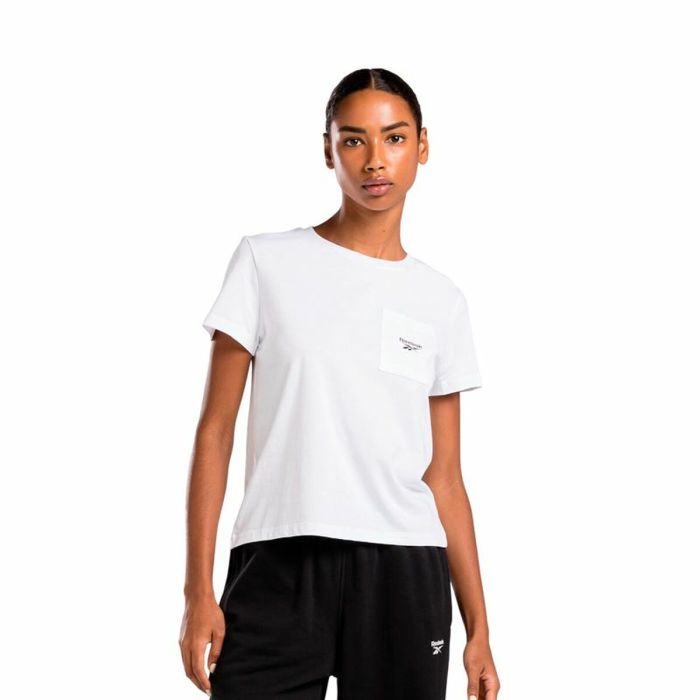 Camiseta de Manga Corta Mujer Reebok Identity Small Logo Blanco (XS) 0 Camiseta de Manga Corta Mujer Reebok Identity Small Logo Blanco (XS) 0