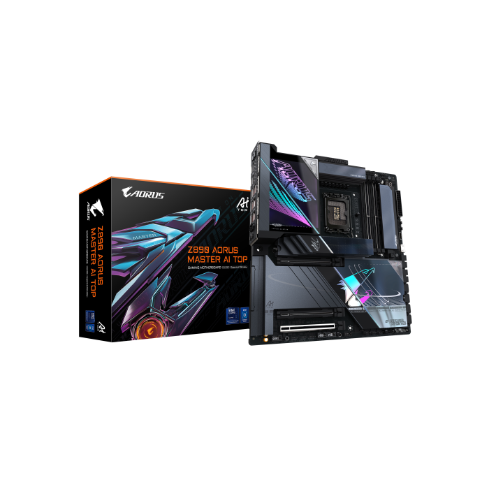 Placa Gigabyte Z890 Aorus Master Ai Top,Intel,1851,Z890,4Ddr5,256Gb,2Thunderbolt,4Sata3+4M.2,2Lan10Gb+Wifi7+Bt5.4,14Usb3.2,E-Atx Placa Gigabyte Z890 Aorus Master Ai Top,Intel,1851,Z890,4Ddr5,256Gb,2Thunderbolt,4Sata3+4M.2,2Lan10Gb+Wifi7+Bt5.4,14Usb3.2,E-Atx
