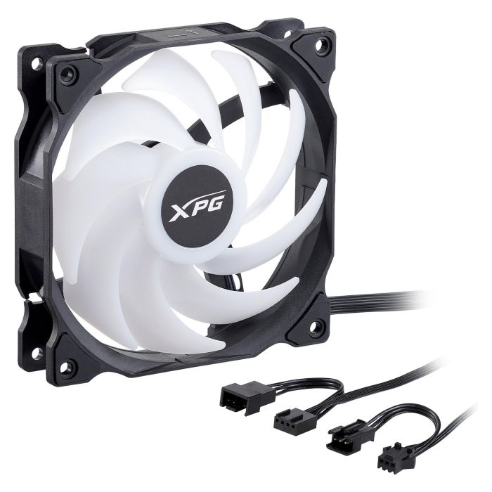 XPG VENTO R 120 ARGB PWM Carcasa del Ordenador Ventilador 120mm 1650 RPM 62.33 CFM 1.65 mmH2O Rodamiento Rifle PWM 4 Pines Negro 1 Pieza 2