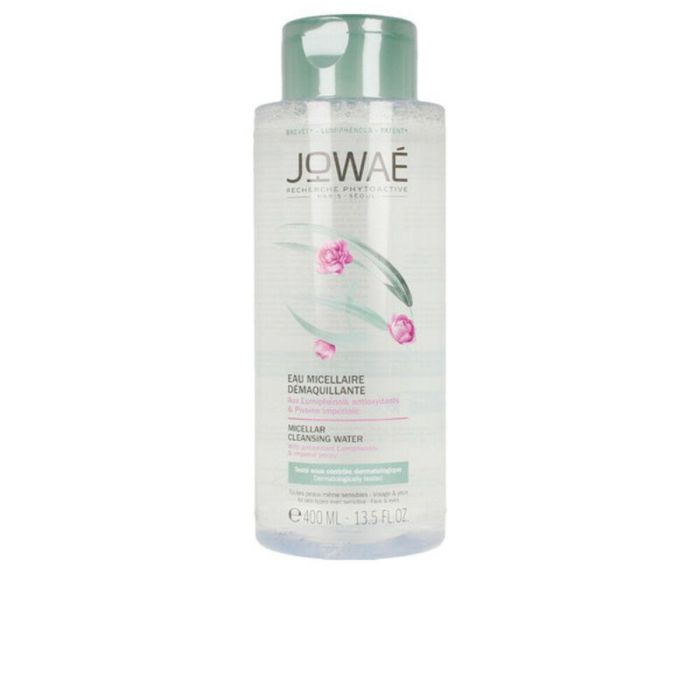 Jowaé Agua Micelar Limpiadora Cleansing Micellar Water con Peonía y Lumifenoles, Desmaquilla y Purifica Todo Tipo de Pieles 400 ml