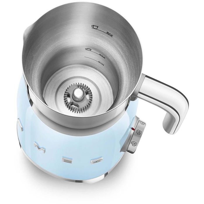 Smeg MFF11PBEU Espumador de Leche Estilo Años 50 Azul 4