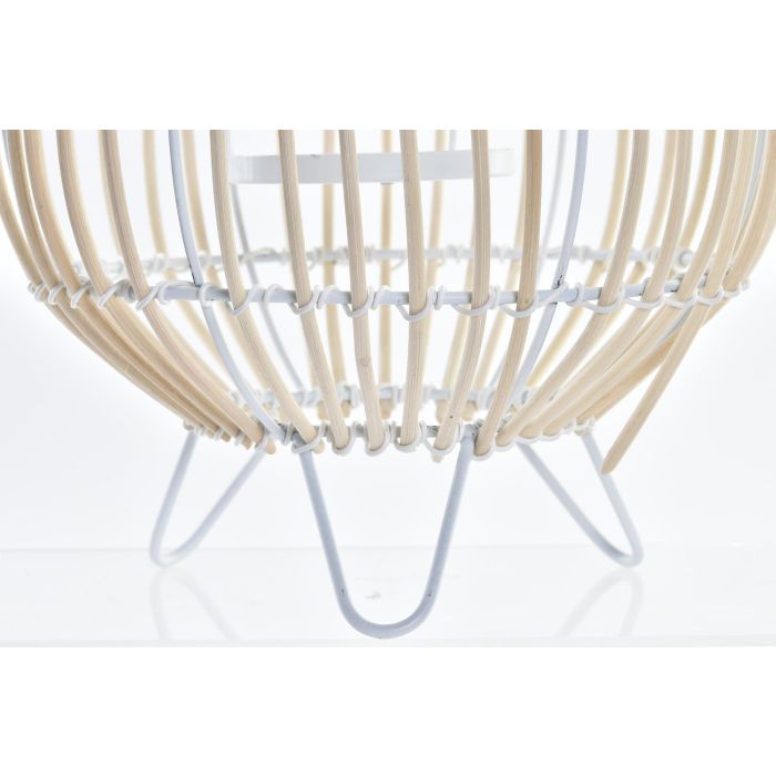 DKD Home Decor Portavela Urban de Metal y Ratán Blanco Marrón 22 x 23 x 22 cm (4 Unidades) 1 DKD Home Decor Portavela Urban de Metal y Ratán Blanco Marrón 22 x 23 x 22 cm (4 Unidades) 1
