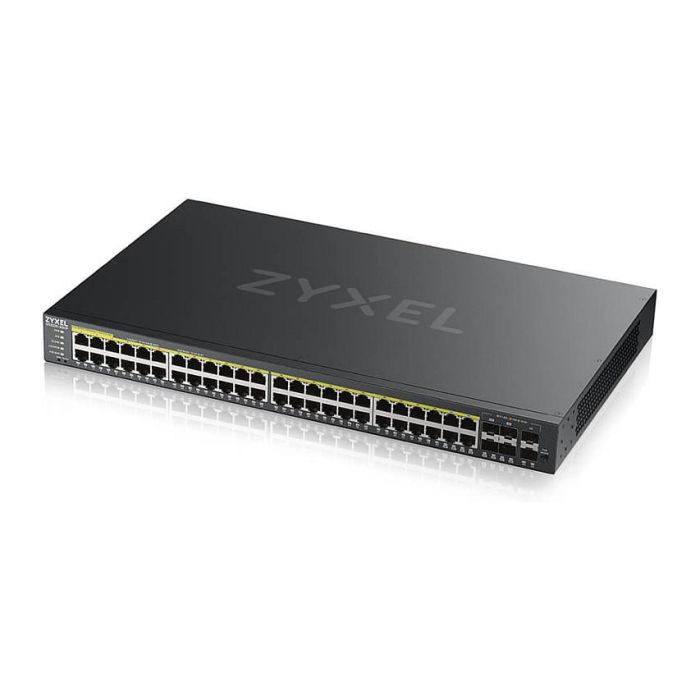 Zyxel GS2220-50HP-EU0101F Switch Gestionado L2 Gigabit Ethernet PoE Negro 44 Puertos 375W PoE Presupuesto 3