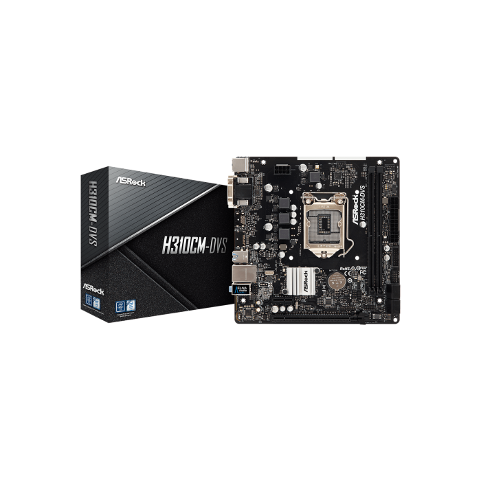 Asrock H310CM-DVS Intel® H310 LGA 1151 (Zócalo H4) micro ATX