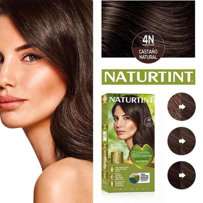 Naturtint Tinte sin Amoniaco #4N Castaño Natural 170 ml 1