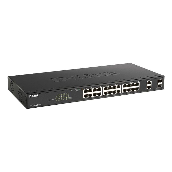 D-Link DGS-1100-26MPV2 Switch de Red Gestionado L2 Gigabit Ethernet PoE+ 24 Puertos Montaje en Rack 370W 2