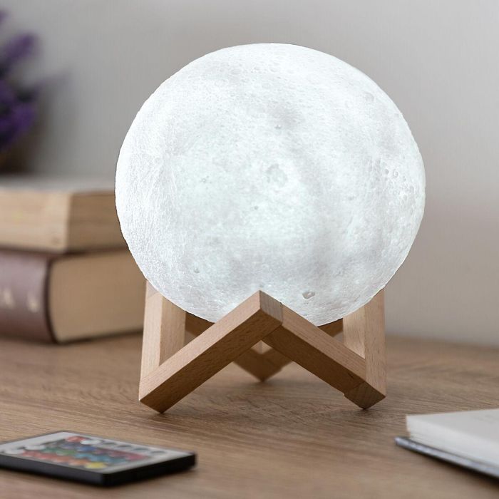 Lámpara LED Recargable Luna Moondy InnovaGoods 7 Lámpara LED Recargable Luna Moondy InnovaGoods 7