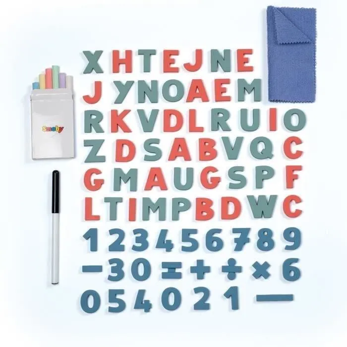 Smoby Escritorio Escolar Pequeño SMOB420107 - 80 Accesorios Incluidos, Verde, 63 x 69 x 58 cm, A partir de 3 Años 4