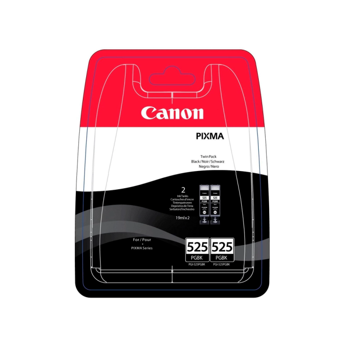 Canon PGI-525 Negro Cartucho Tinta Original para Pixma IP4950, IX6550, MG5350, MG6150, MG8150, MX715, MX885, MX895 1