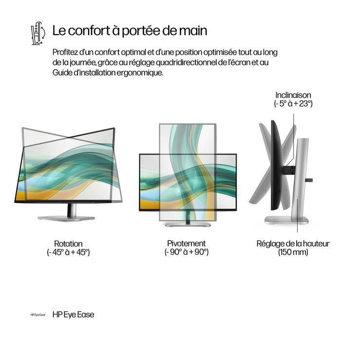 HP 524pf Monitor Series 5 Pro de 23.8 pulgadas FHD para trabajo, con claridad visual, confort ajustable y diseño moderno 13 HP 524pf Monitor Series 5 Pro de 23.8 pulgadas FHD para trabajo, con claridad visual, confort ajustable y diseño moderno 13