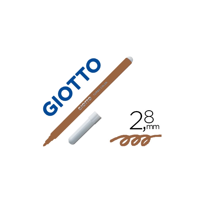 Giotto Rotuladores Turbo Color Marrón Caja 12 Ud 0 Giotto Rotuladores Turbo Color Marrón Caja 12 Ud 0