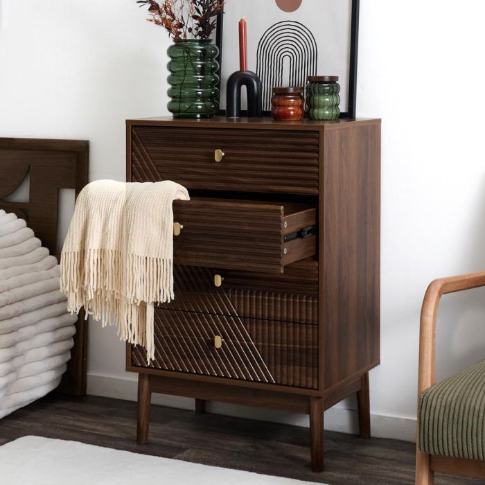 Cómoda 4 Cajones Tiffany Home Deco Factory 1 Cómoda 4 Cajones Tiffany Home Deco Factory 1