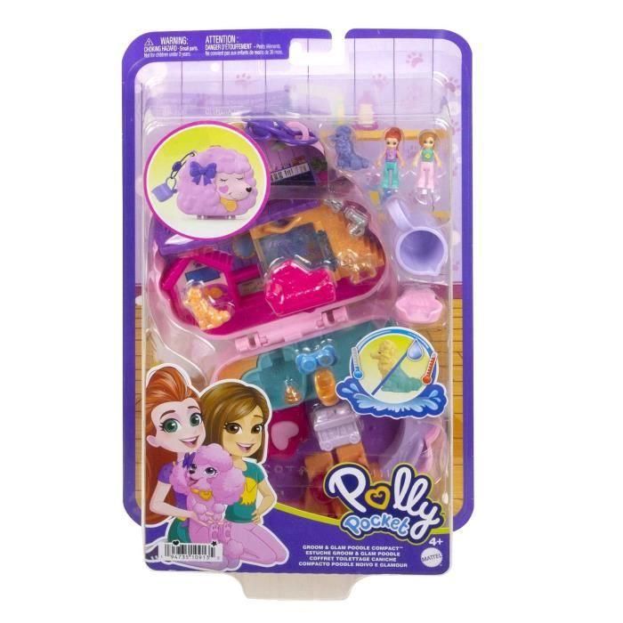 Caja Spa Caniche - Polly Pocket - Hkv35 - Caja Compacta Mini Muñeca Polly Pocket 3 Caja Spa Caniche - Polly Pocket - Hkv35 - Caja Compacta Mini Muñeca Polly Pocket 3