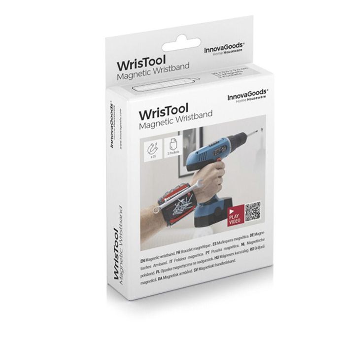 Muñequera Magnética para Bricolaje WrisTool InnovaGoods 1 Muñequera Magnética para Bricolaje WrisTool InnovaGoods 1