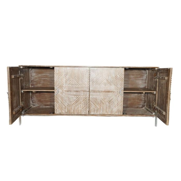 DKD Home Decor Classy 25 Aparador Blanco de Madera de Mango Decape 180 x 40 x 80 cm 3 DKD Home Decor Classy 25 Aparador Blanco de Madera de Mango Decape 180 x 40 x 80 cm 3
