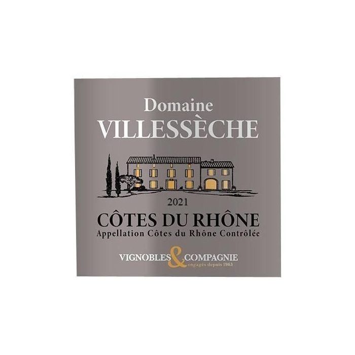 Domaine Villesseche 2021 Côtes du Rhône - Vino blanco del Valle del Ródano 1