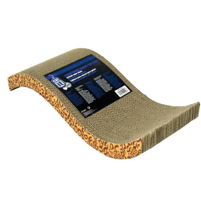 Catit Poste Rascador para Gatos de Cartón Ondulado con Hierba Gatera y Diseño Leopardo 53x22x11 cm 2 Catit Poste Rascador para Gatos de Cartón Ondulado con Hierba Gatera y Diseño Leopardo 53x22x11 cm 2