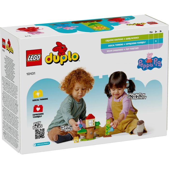 LEGO 10431 Duplo Jardín y Casa del Árbol de Peppa y George Pig – Set de Construcción para Preescolares Actividades al Aire Libre 12