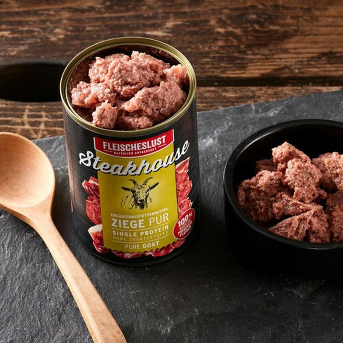 Comida húmeda Fleischeslust Pure 800 gr Cabra 5 Comida húmeda Fleischeslust Pure 800 gr Cabra 5