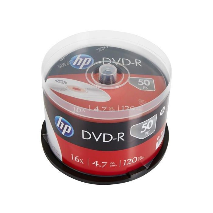 HP DVD-R 4.7 GB 16X - Tarrina de 50 unidades