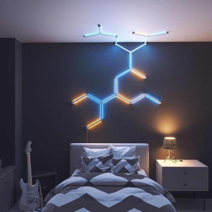 Nanoleaf Conector Flexible Lines, Pack 3 unidades, 24 cm, para crear Diseños Multidimensionales de Iluminación con rotación 360° 2 Nanoleaf Conector Flexible Lines, Pack 3 unidades, 24 cm, para crear Diseños Multidimensionales de Iluminación con rotación 360° 2