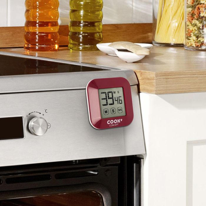 Cook Concept Temporizador Magnético Táctil para Cocina con Pantalla Electrónica y Soporte 4