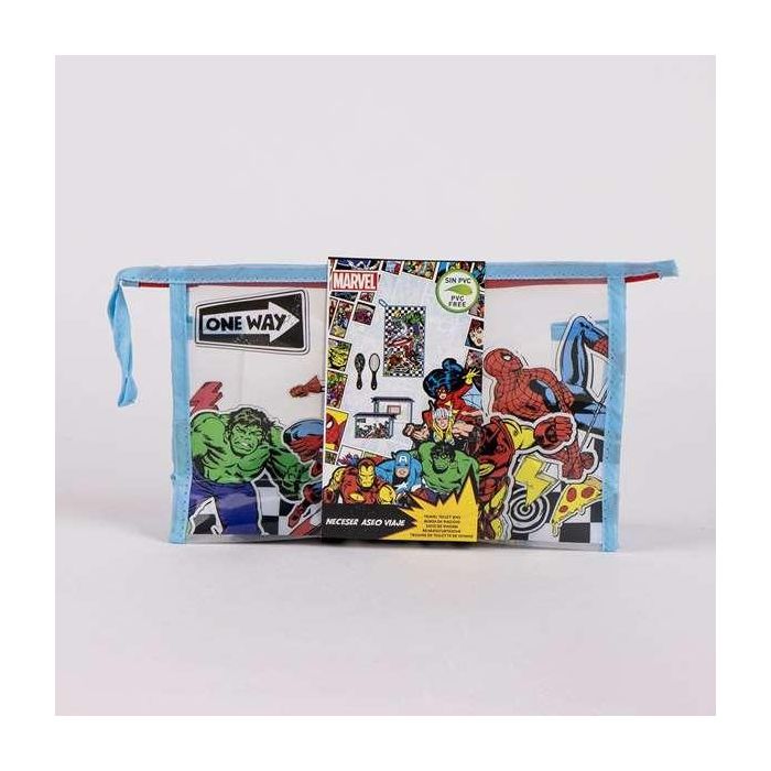 Cerdá Neceser de Viaje y Aseo Infantil para Accesorios, Diseño Avengers, Color Azul, 23.0 x 15.0 x 8.0 cm, para Niños +3 Años 4