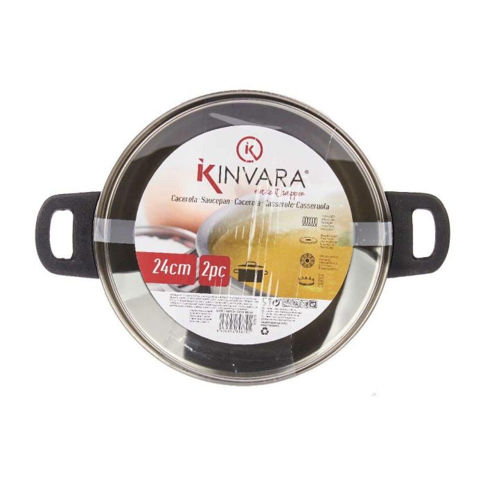 Cacerola con Tapa de Cristal Kinvara 2 Cacerola con Tapa de Cristal Kinvara 2