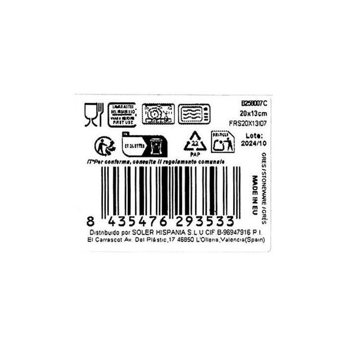 La Mediterranea Bandeja Rectangular 20 x 13 cm "Blur" (24 Unidades) 3