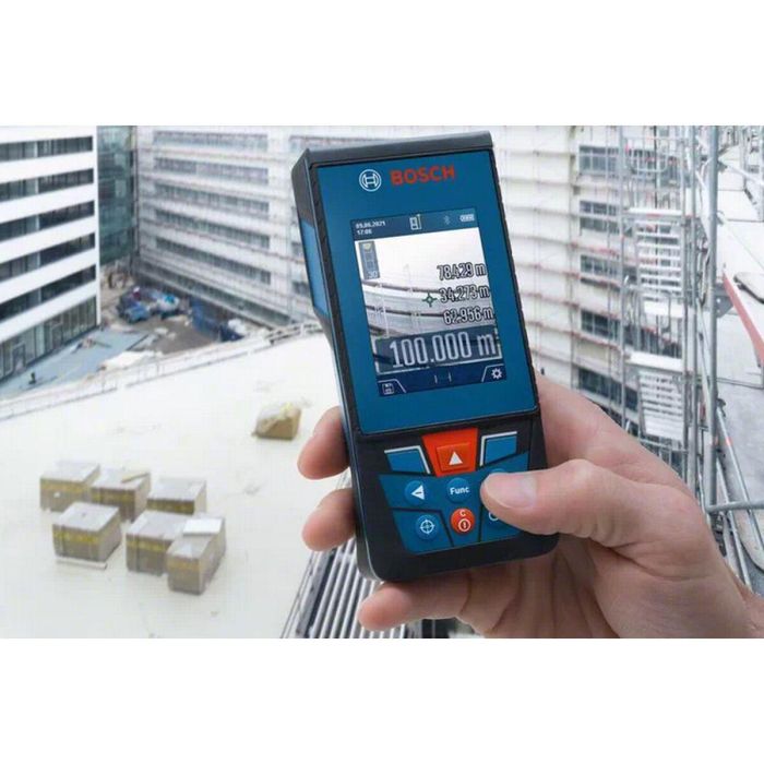 Bosch Professional GLM 100-25 C Telémetro Láser 100m con Pantalla Color IPS 2.8", Visor Digital, Bluetooth e IP54 8 Bosch Professional GLM 100-25 C Telémetro Láser 100m con Pantalla Color IPS 2.8", Visor Digital, Bluetooth e IP54 8